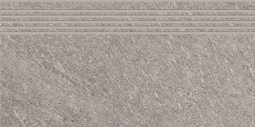Cersanit Bolt Light Grey Matt ND090-026 lépcsőlap 29,8x59,8 cm