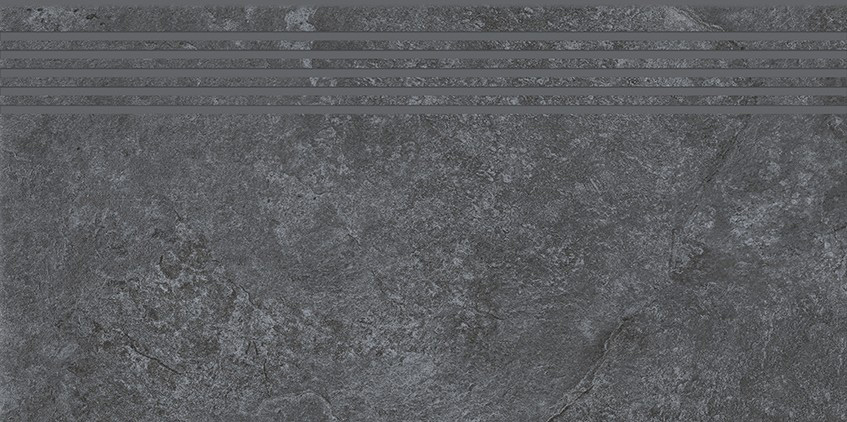 Cersanit Colosal Graphite Matt ND1140-008 lépcsőlap 29,8x59,8 cm