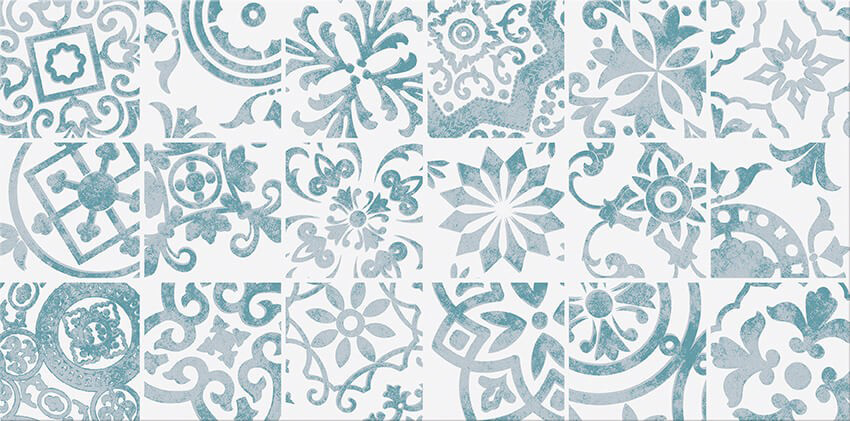 Cersanit Dekorina White Inserto Matt ND921-001 dekorcsempe 29,7x60 cm