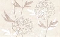 Cersanit Ferrata Beige Inserto Flower WD953-006 dekorcsempe 25 x 40