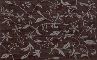 Cersanit Tanaka Brown Inserto Flower WD798-016 dekorcsempe 25 x 40