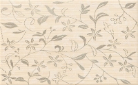 Cersanit Tanaka Cream Inserto Flower WD798-011 dekorcsempe 25 x 40